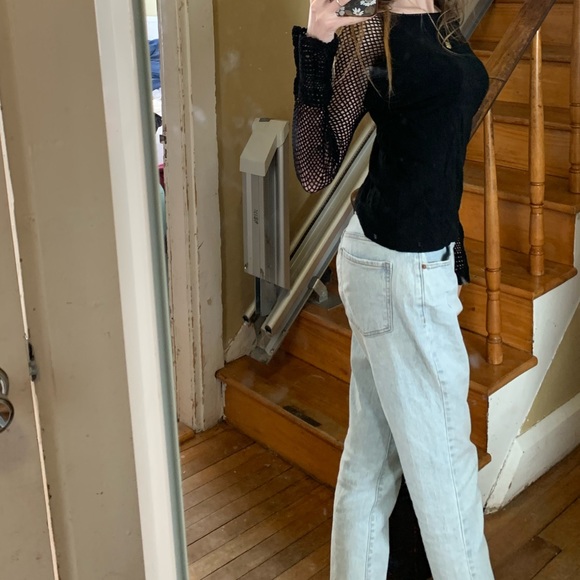 Women’s size small black knit shirt by Bianca Nyguard - Picture 8 of 9